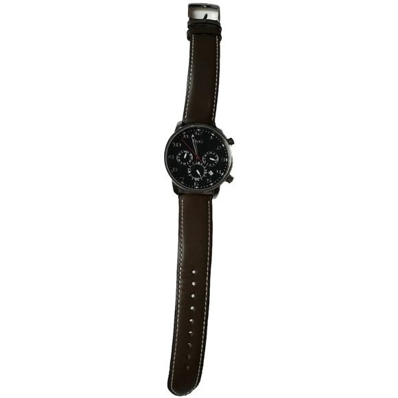 D&G Time Watch Dolce & Gabbana Stainless Watch With Brown Leather Armani Strap - Picture 2 of 6